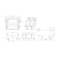 Dual Battery Holder For 18350 SMT (098)