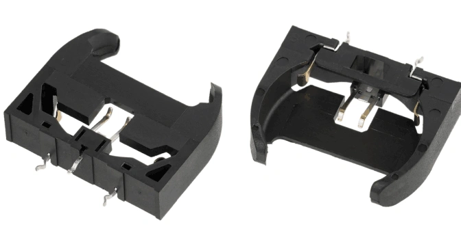 Coin Cell Holders FOR CR2032Y 180° DIP