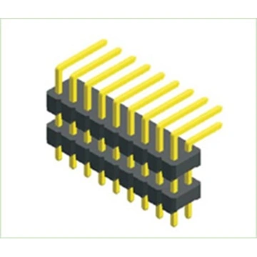 2.00mm Dual Row Right Angle THT Pin Header Connector