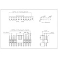 1.27x1.27mm Box Header 1.27*1.27MM box header with the key,180°H=2.54MM Manufactory