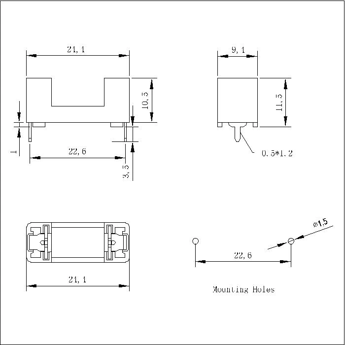 Fuse Holder For 5*20MM (02)