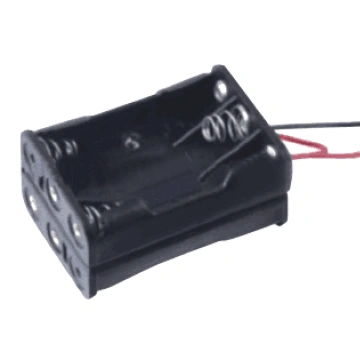 6 x AAA AAA battery holders 3P double layers with wire leads