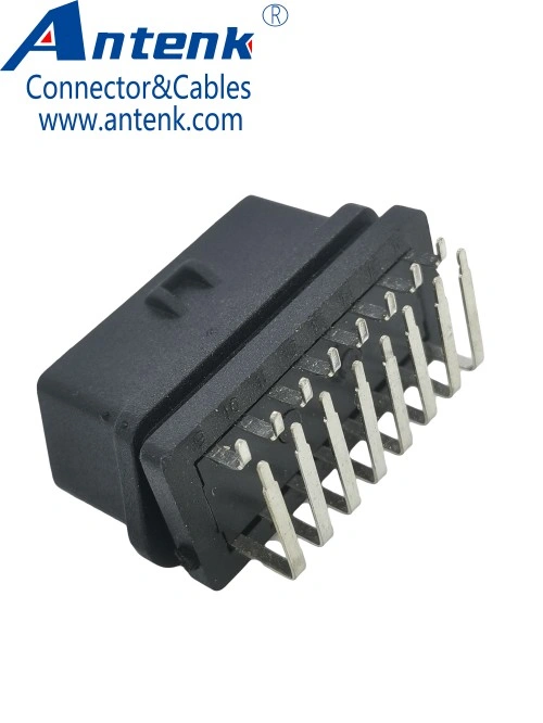 OBD Female 16P Receptacle 90° Solder Type