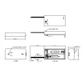 2 Pieces AA Battery Holders/Boxes with Switch/Leads