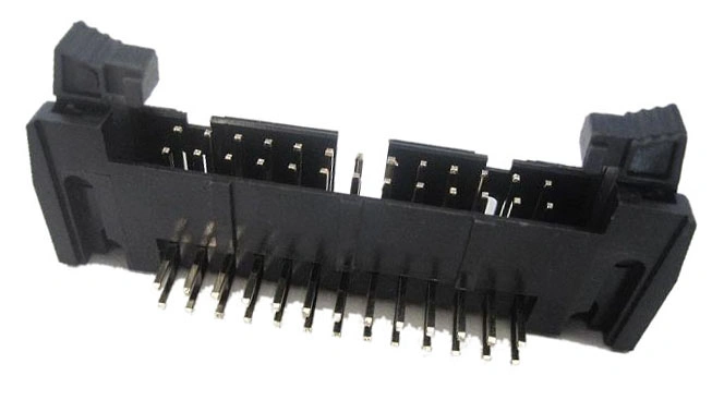 2.54mm(0.100") Pitch Male Ejector Header Header DIP 90° Double Row With Special Short Latch