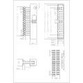 2.54 mm dual row box header Straight SMD Add Housing