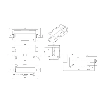 Single Battery Holder For 18350 SMT (096P)