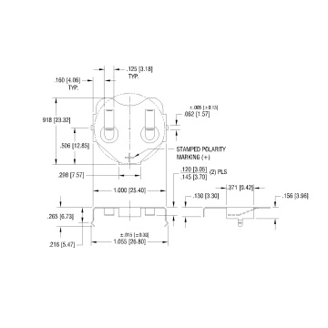 Battery Contacts 24mm for CR2430 DL2430