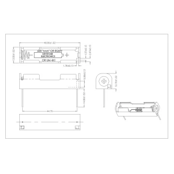 1 PIECES AAA Battery Holders DIP TYPE