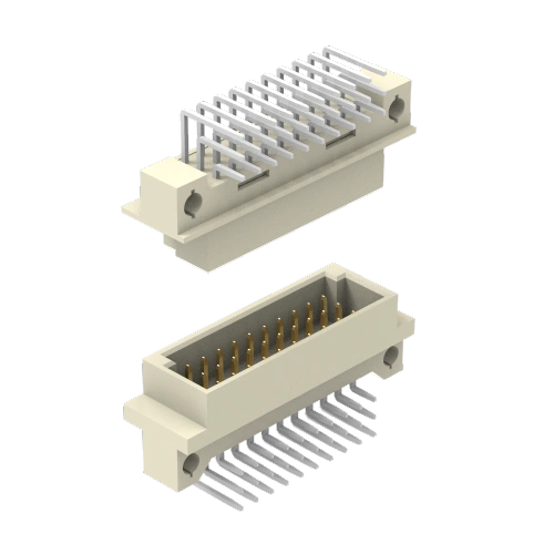 Solder Type DIN41612 Right Angle Plug Type B Connectors 44Positions Manufactory