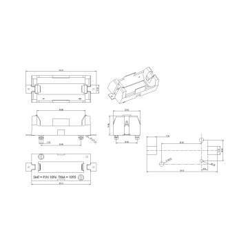 Single Battery Holder For 18350 SMT (096)