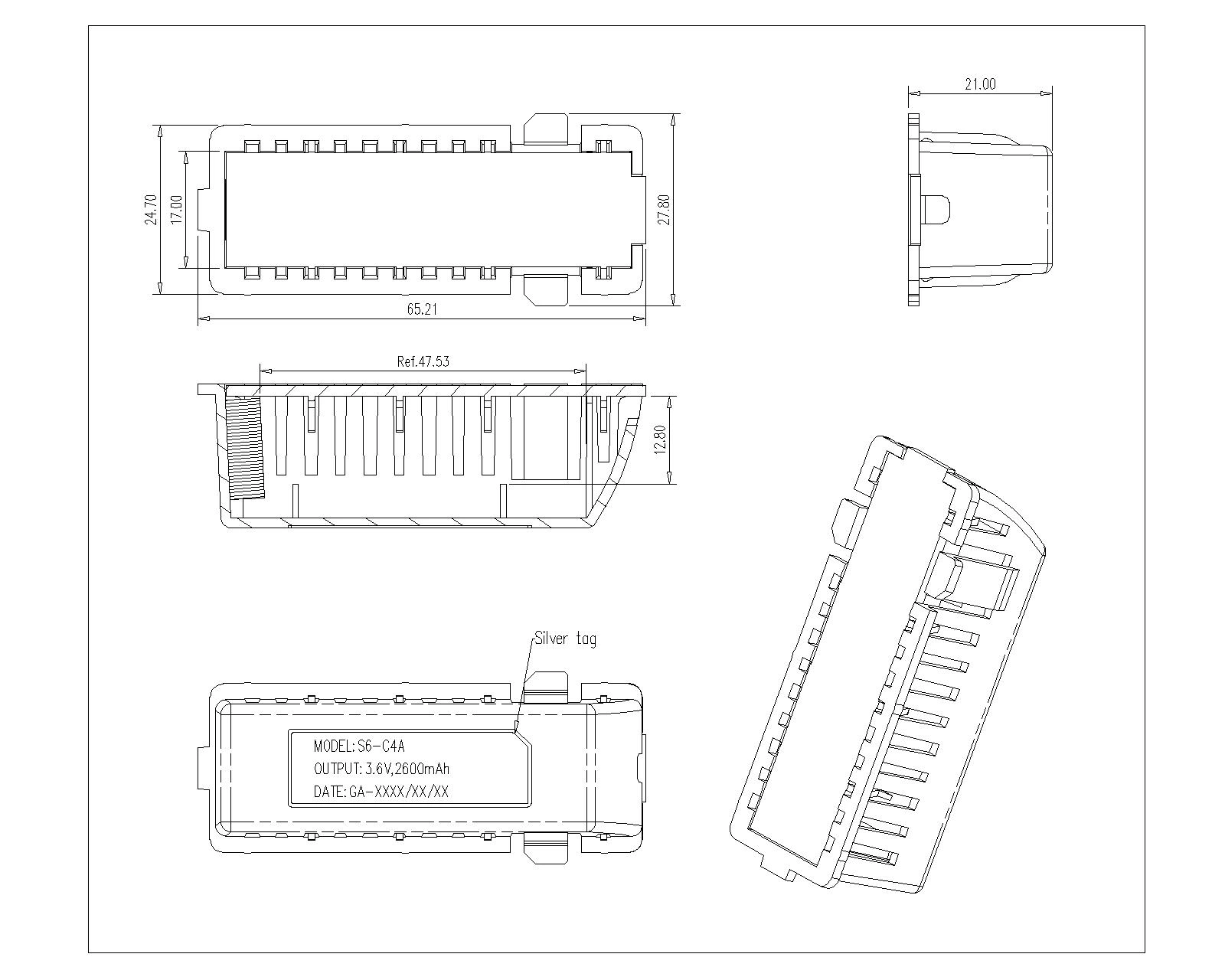 Battery Holder for S6-C4A