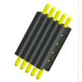 2.54mm /0.100" Pitch Pin Header Single Row Straight Multilayer Plastic