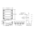 4 pieces battery holder 18650 with pin
