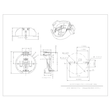 Coin Cell Holders For CR2032-029