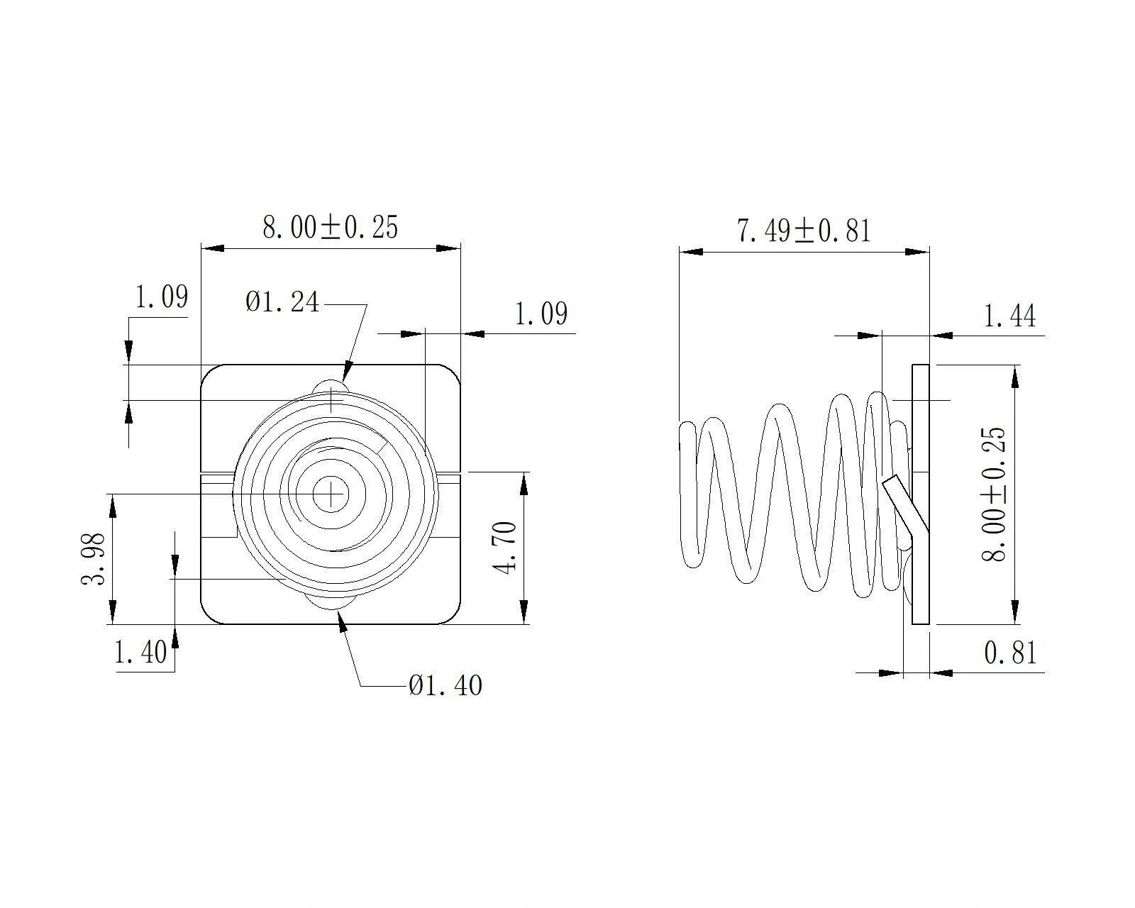 BATTERY Contacts FOR 'AAA' Female Battery (5203)
