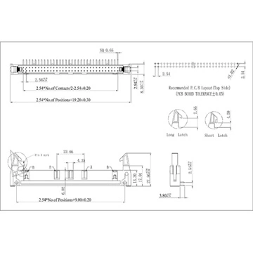 2.54mm DIP 90 Degree Type Ejector Header