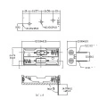 2 Pieces AAA battery holder with pins