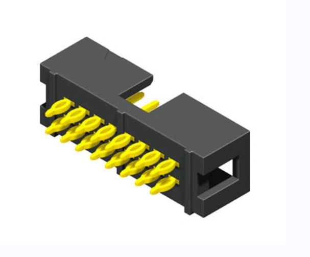 2.54 mm Dual Row Shrouded Box Header DIP 180° type H=9.40mm
