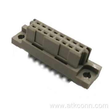 16 Positions Vertical Female Type B DIN 41612 PCB Connectors
