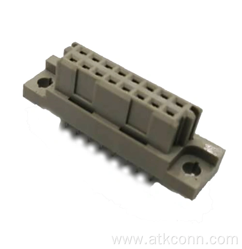 16 Positions Vertical Female Type B DIN 41612 PCB Connectors