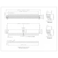 2.54mm Ejector Header 90° w Metal Latch