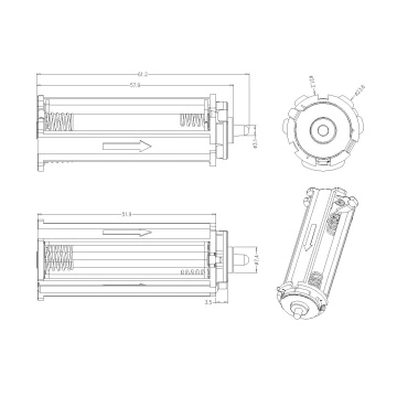 Treble Circular AAA Battery Holder(large OD)