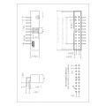 2.0 x 2.0mm Shrouded Box Header DIP 90° H=5.75