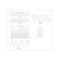 1.27mm Pin Header Vertical SMT Conn Single Row Double Plastic