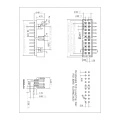 2.00mm(.079") Pitch Shrouded PCB Box Header through-hole/THT 90° H=6.40