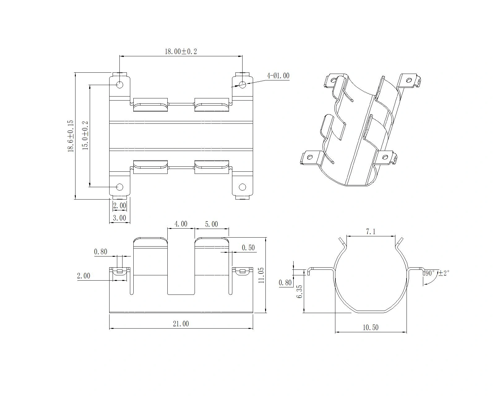 Battery Contacts for FTM880-02