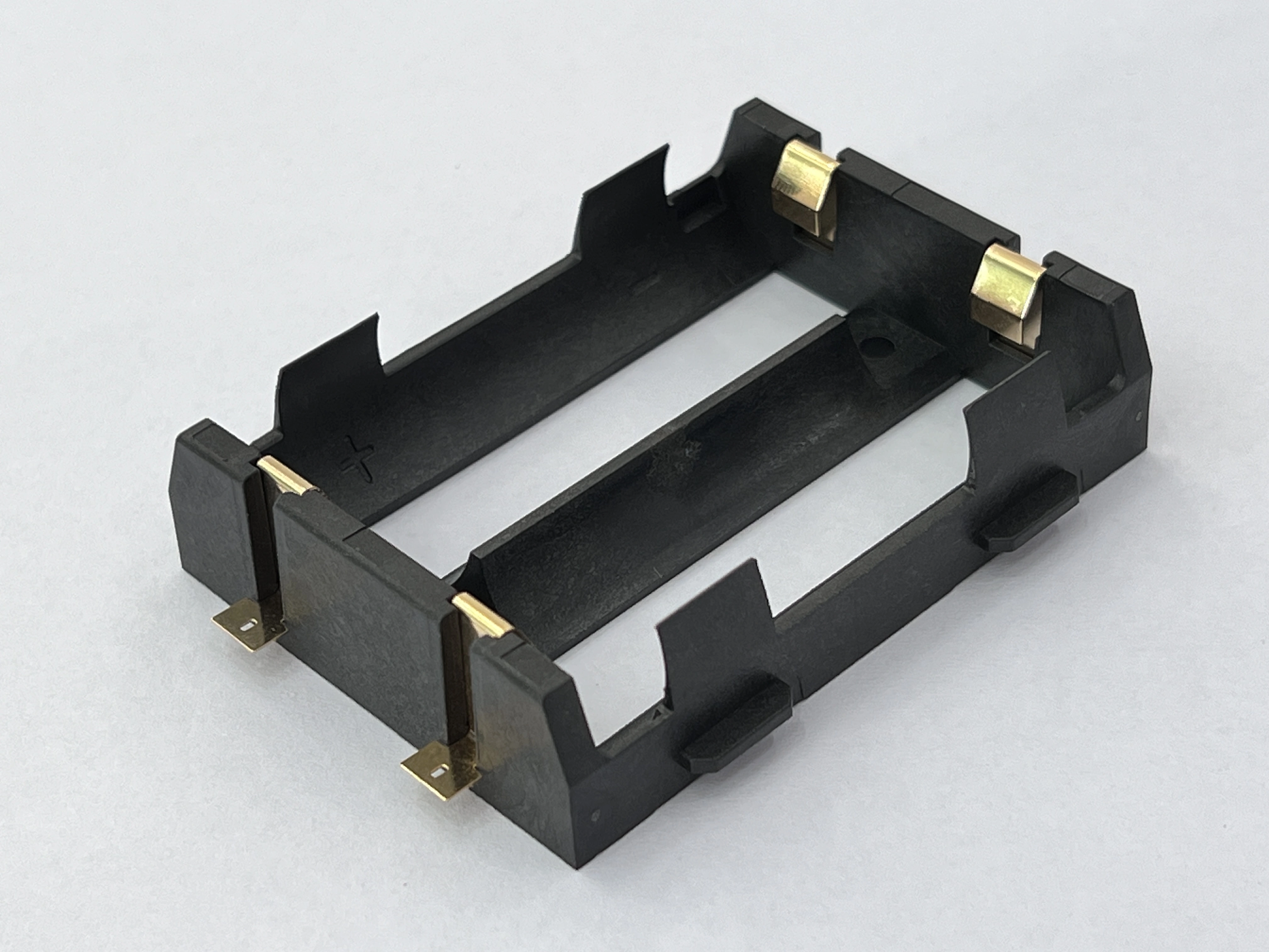 Dual Battery Holder For 26650 Solder Tail,Gold Plated