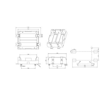 Dual Battery Holder For 18350 SMT (098P)