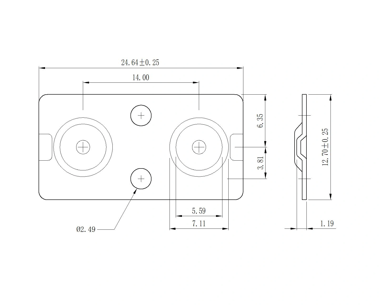 BATTERY Contacts FOR 'AA'Dual Battery (5227)