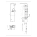 2.54mm dual row box header DIP Right Angel 90° type H=13.60mm