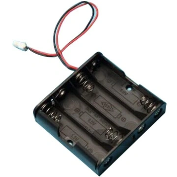 4 AA Cell Batter Holder with wire with socket