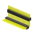 1.27mm (.050in) Pin Header Single Row Double Through Hole Right Angle