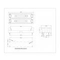 THM Plastic Compartment/Chamber Polarized PCB Holders for AAA Cylindrical Batteries
