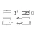 2 Pieces AAA Battery Holders with wire with switch with socket