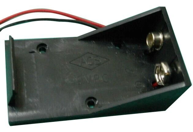 2 pieces 9 Volt Battery Box Case Holder with Wire leads